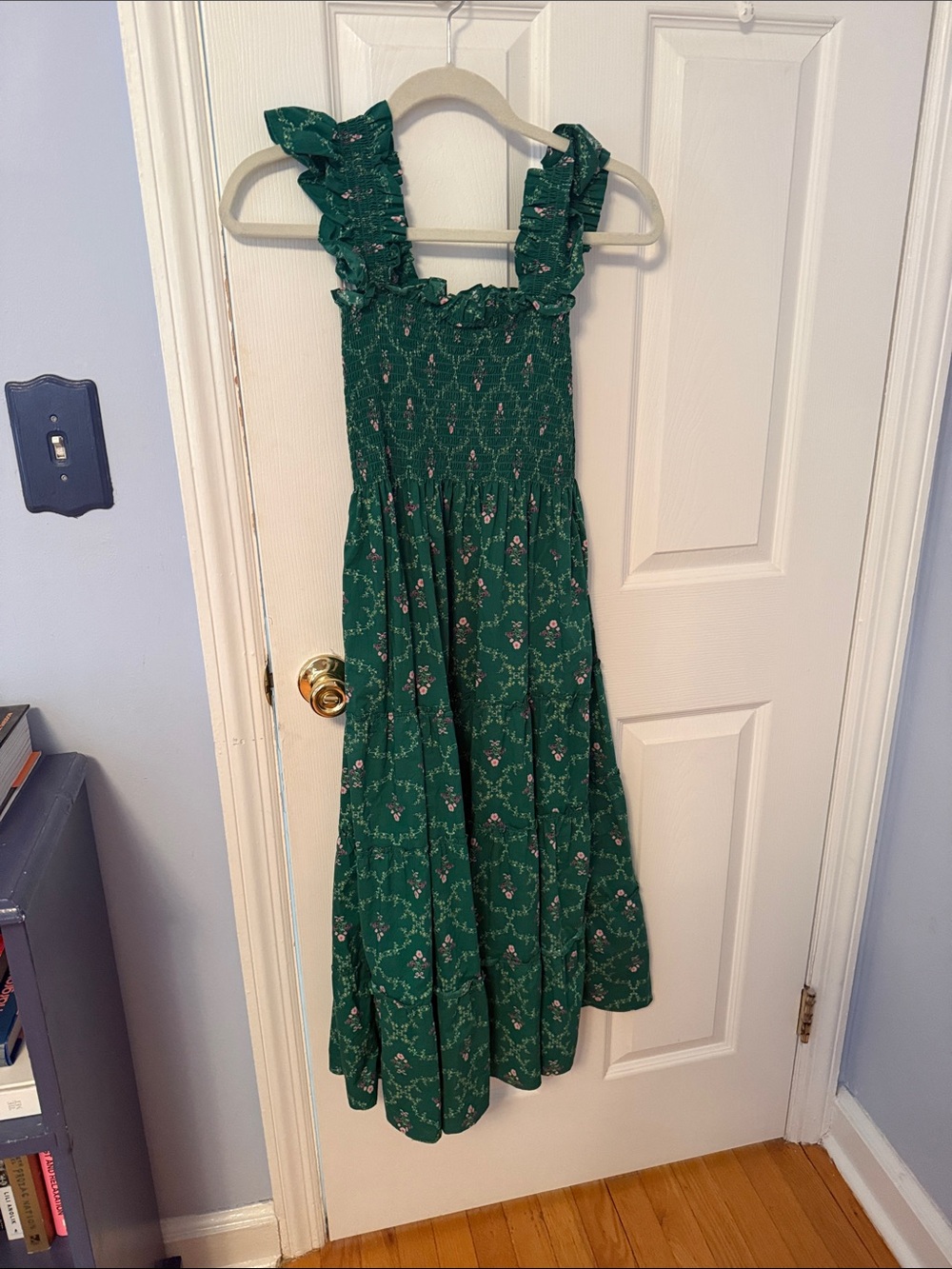 Hill house green printed nap dress